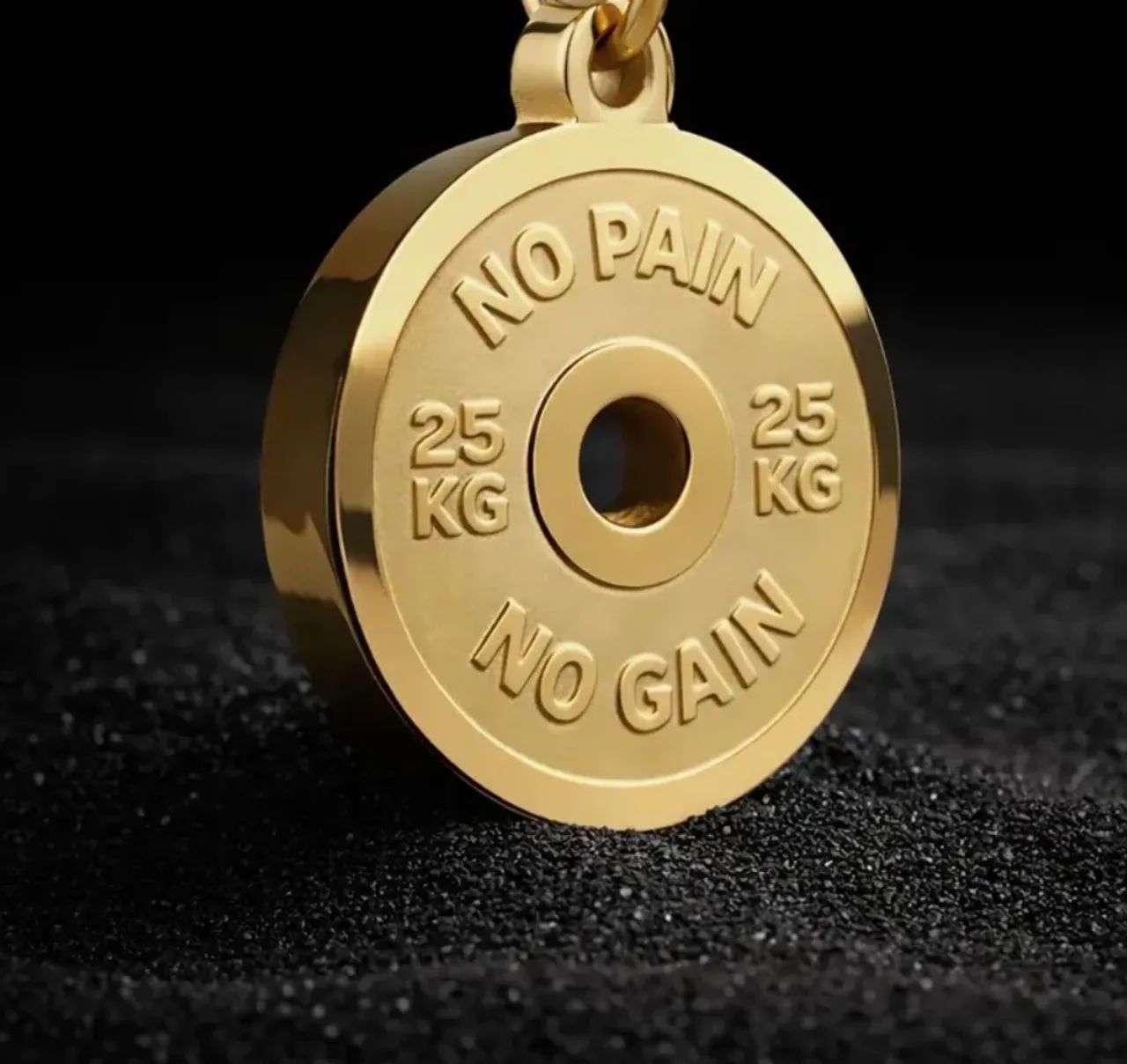 COLAR DE AÇO INOX BANHADO A OURO 18 k  - Foto 5