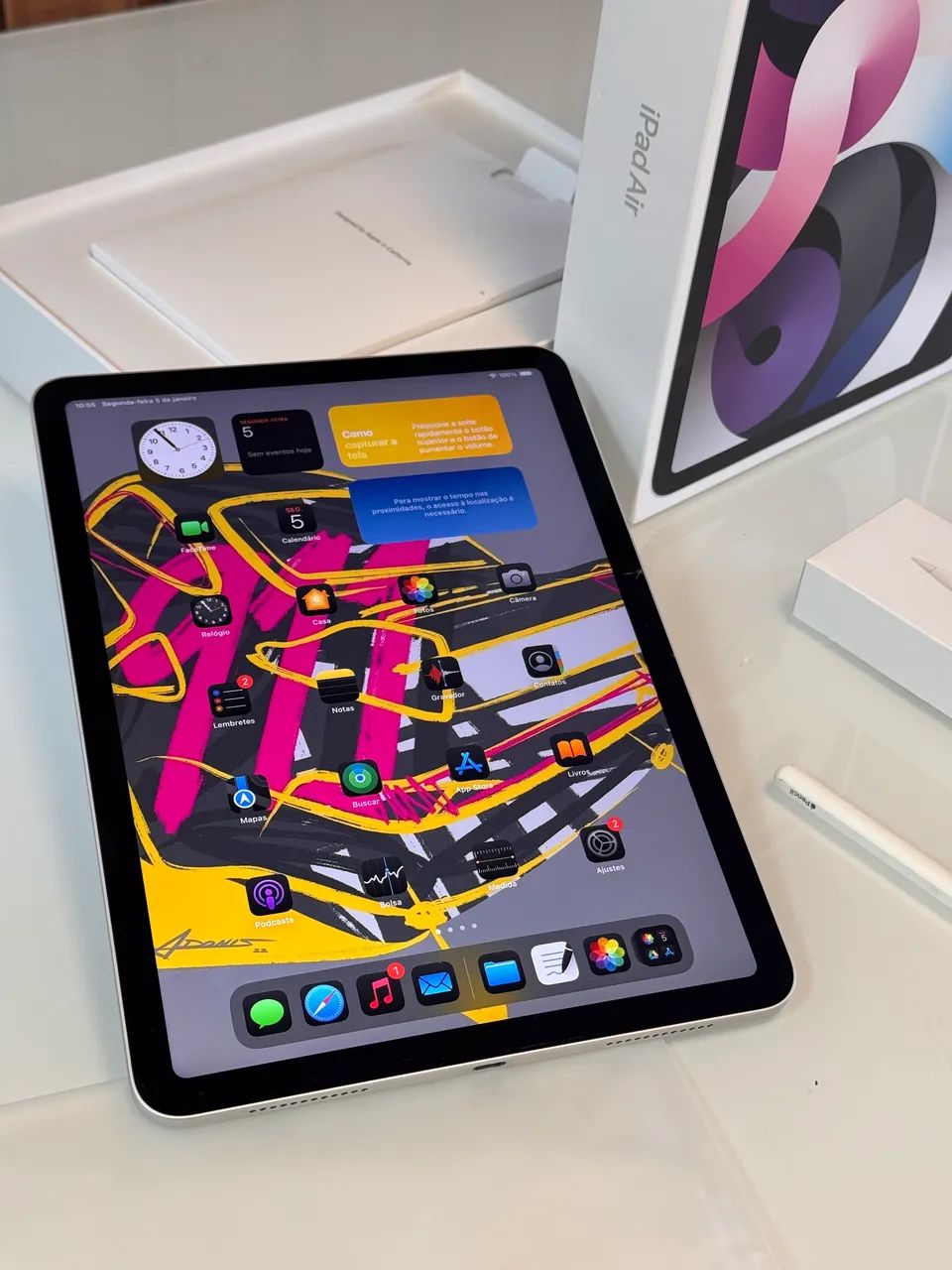 iPad Air 4 64GB + Apple Pencil 2 - Tablets e E-Readers - Esplanada