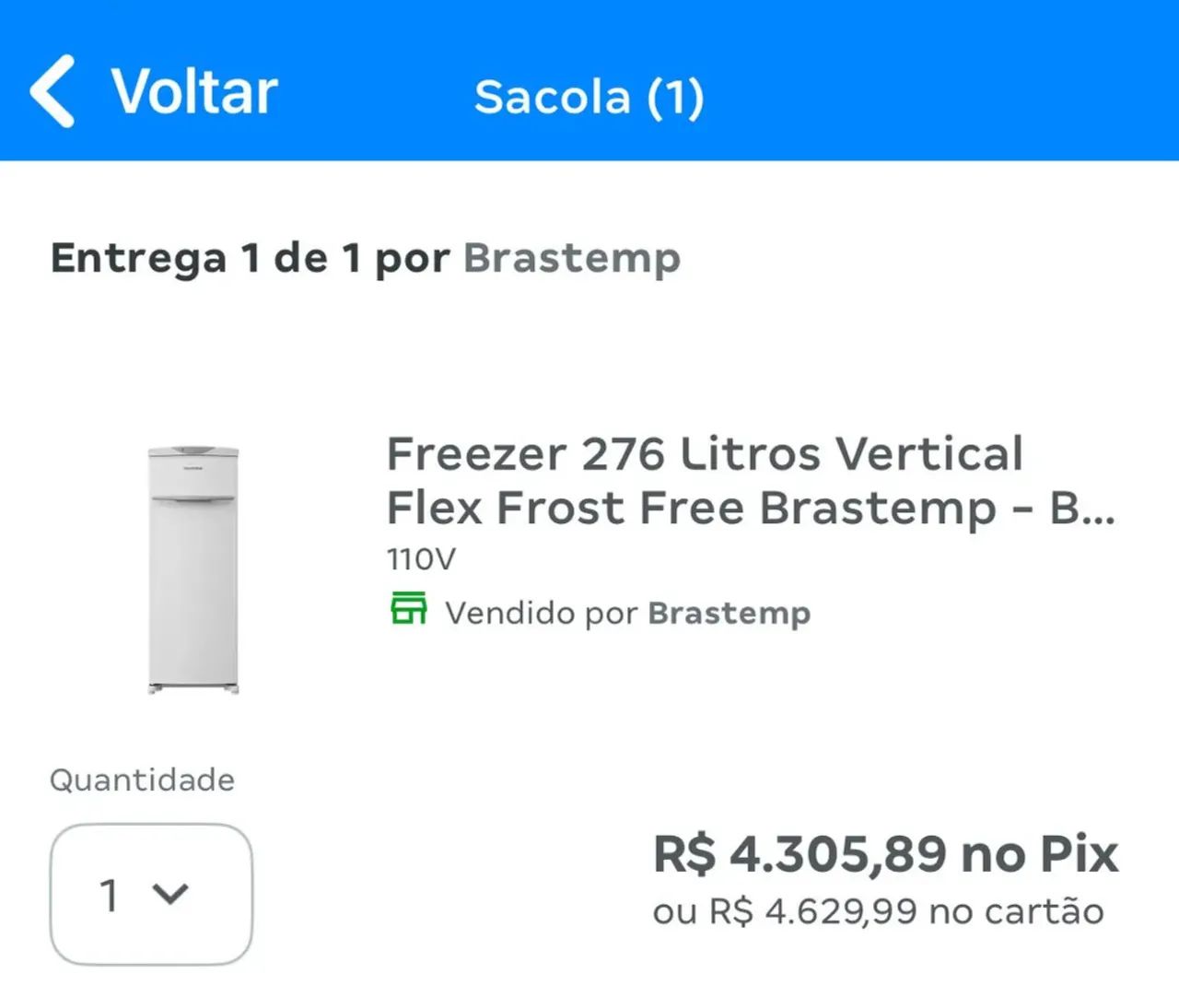 Freezer vertical inverter Brastemp  - Foto 2