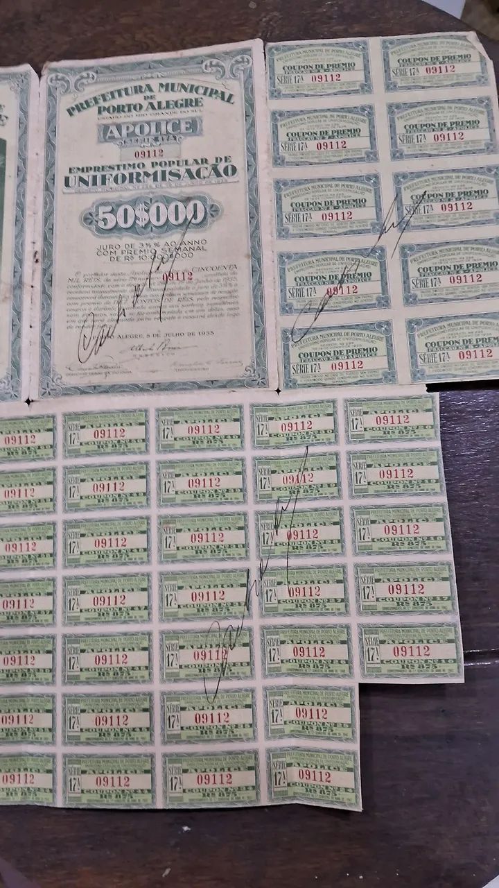 Lote de Documentos e Cédulas Históricas Antigas - Colecionador  - Foto 6