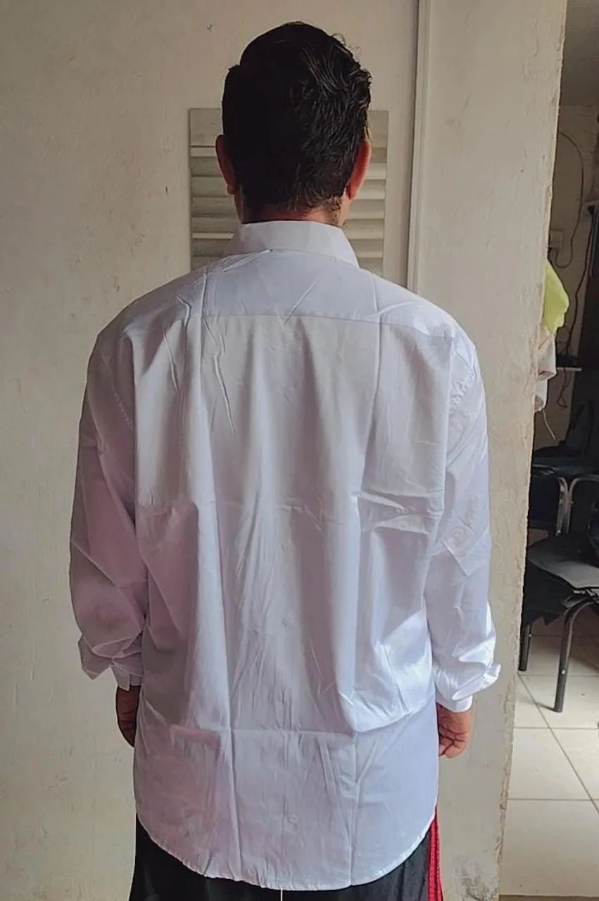 Camisa social branca G1 - Foto 3
