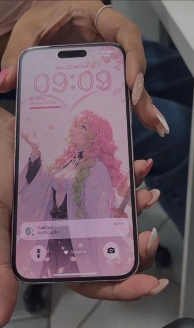 iPhone 15 plus rosa bateira 87%