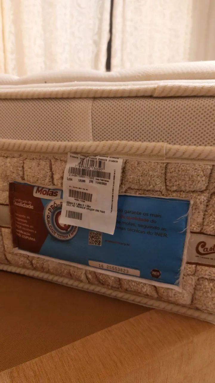 Cama completa com colchão Castor Queen, (1,58x2,00m)  - Foto 5