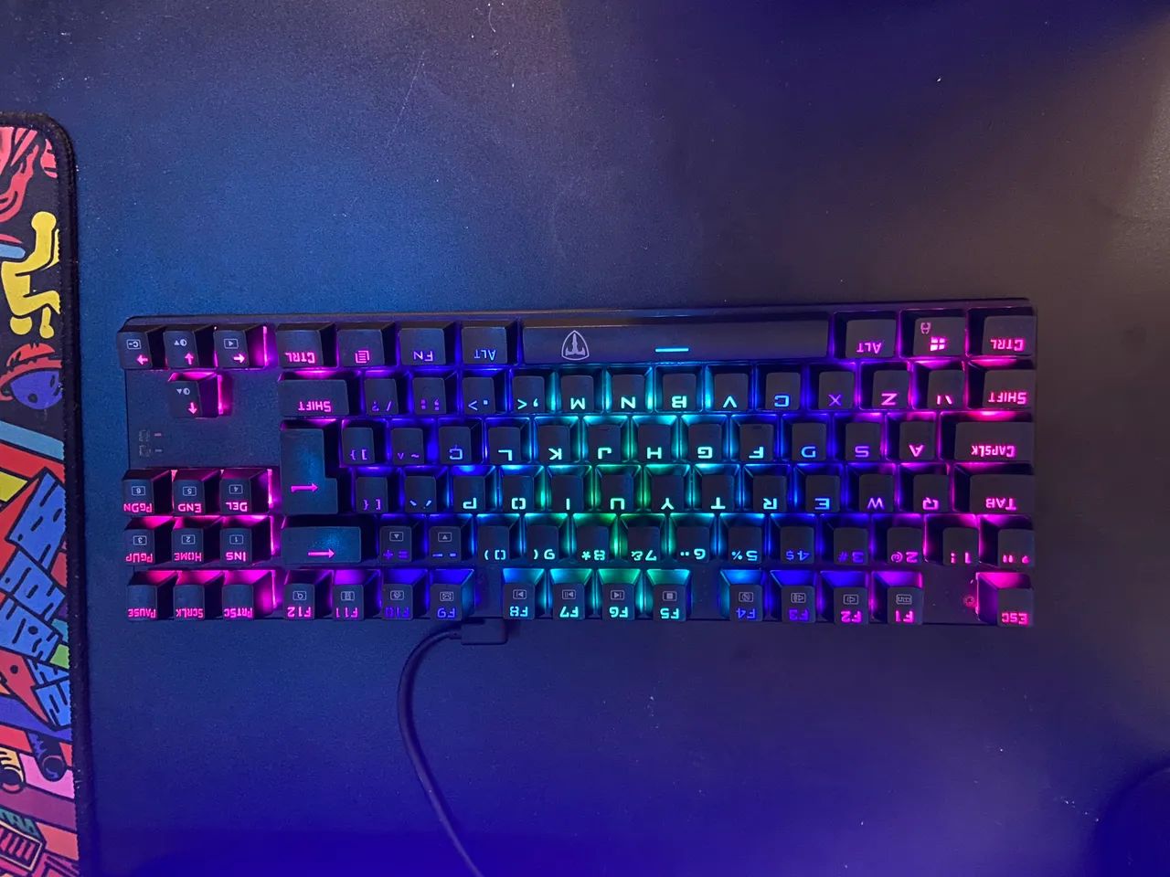 Teclado mecânico gamer T-Dagger Bora - Foto 4