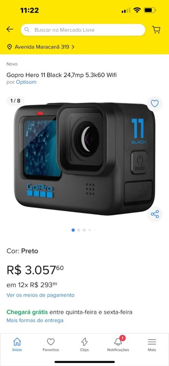 Câmera Gopro Hero 11 Black Specialty Bundle Chdsb-111 Preto Gratis  - Foto 5