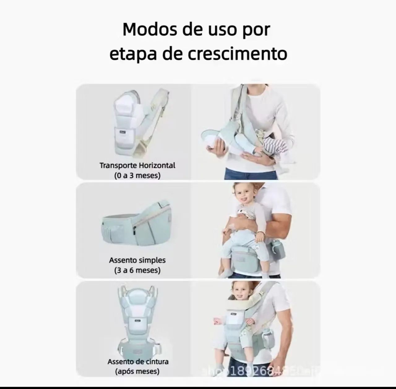 Canguru para bebê  - Foto 3