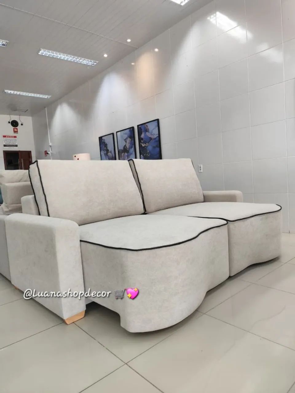 Sofá Retrátil Orgânico Nina Luanashopdecor