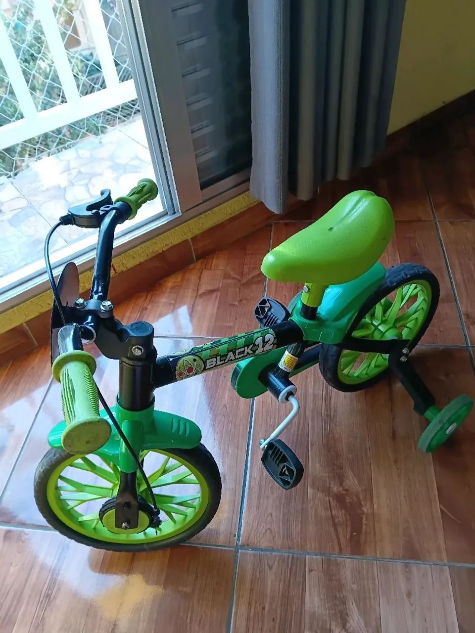 Bicicleta Infantil Aro 12 Black Nathor - Foto 2