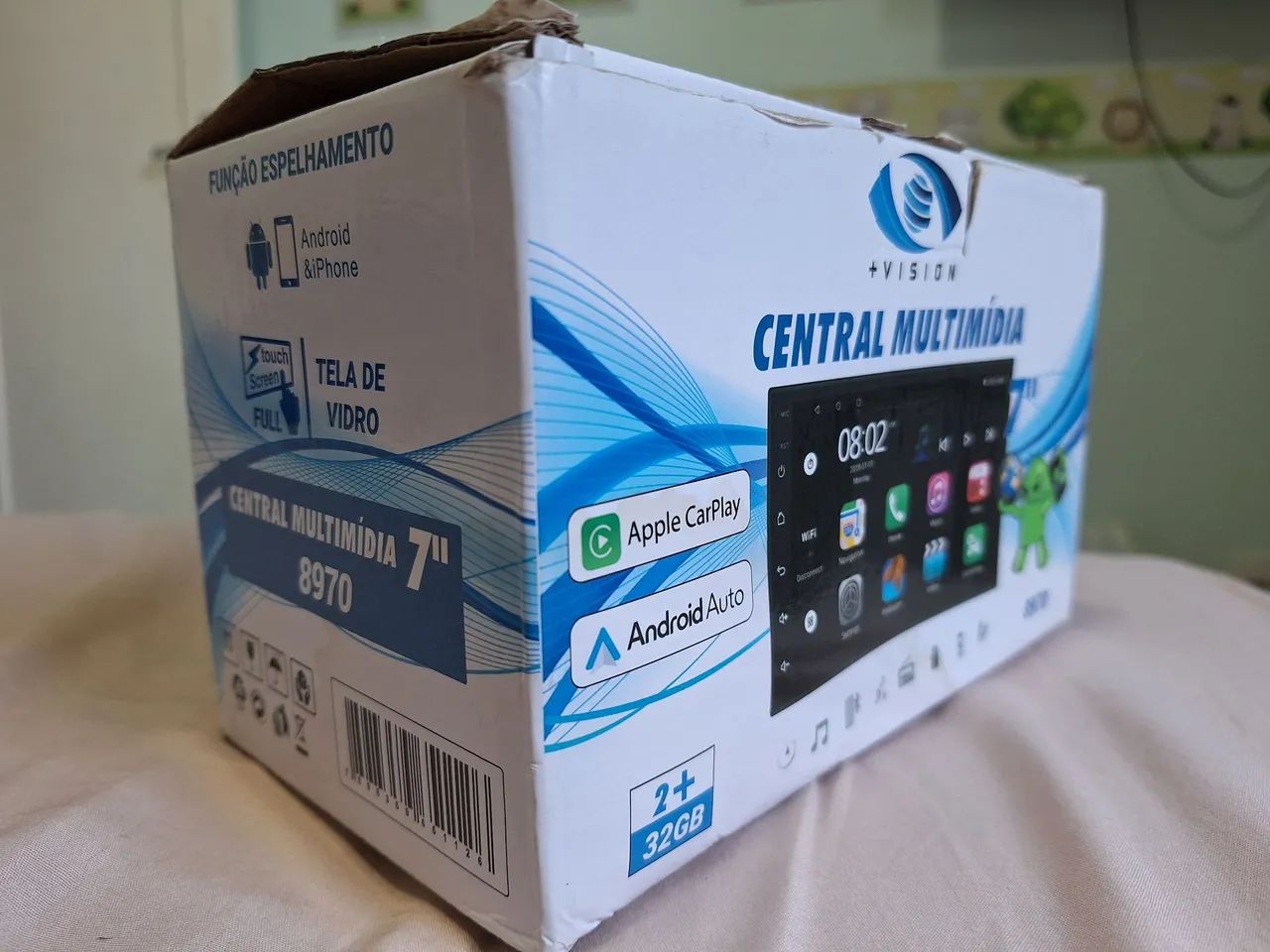?Central Multimídia Android 7" +Vision - Apple CarPlay e Android Auto (Nova na Caixa) - Foto 2