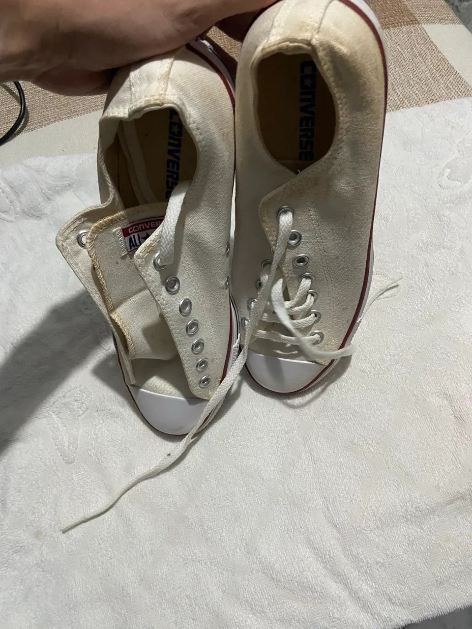 Tênis All Star branco pouco usado  - Foto 4