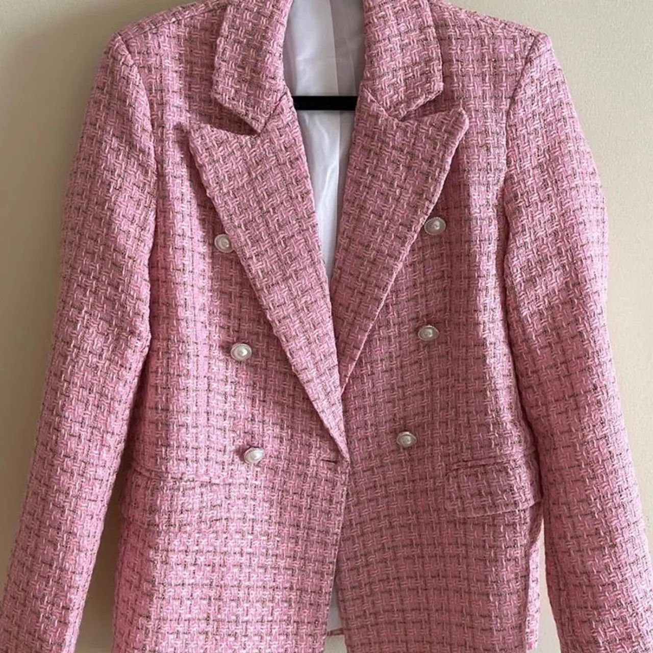 Blazer Tweed Rosa - Foto 3