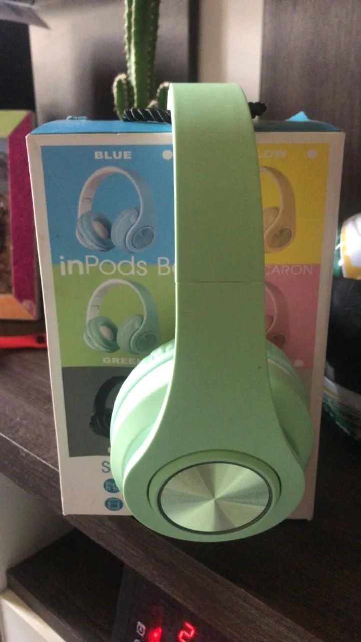 Headphone Inpods Boom Led Bluetooth Wireless Micro Sd - Foto 5