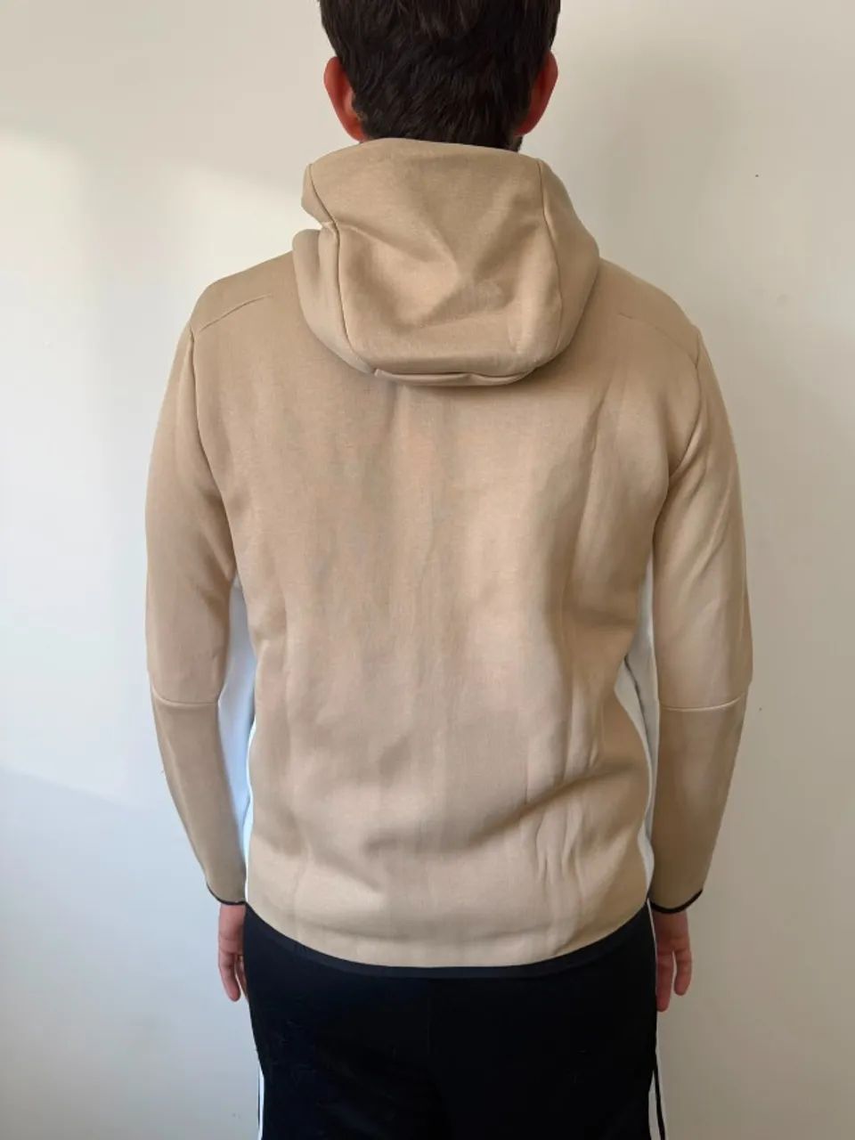 jaqueta nike tech fleece tamanho m Bege - Foto 4