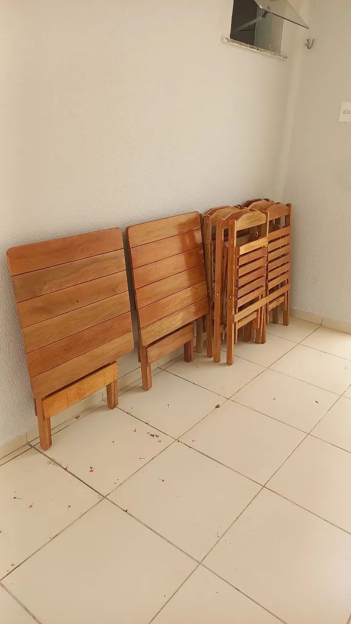 JOGOS DE MESAS ENVERNIZADO  - Foto 3