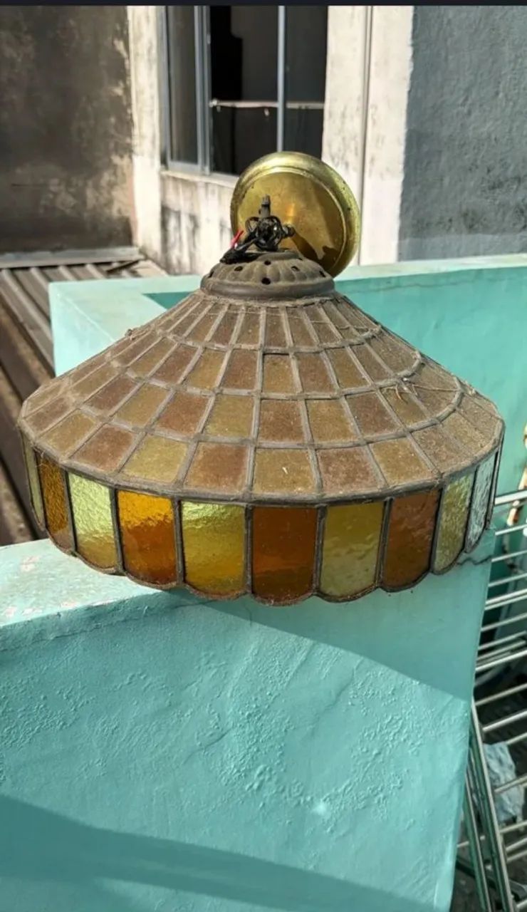 Lustre Tifani anos 60 lindo e conservado - Foto 2