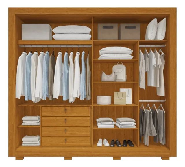Guarda Roupa Lorena 2 Portas, 100% MDF - ACP