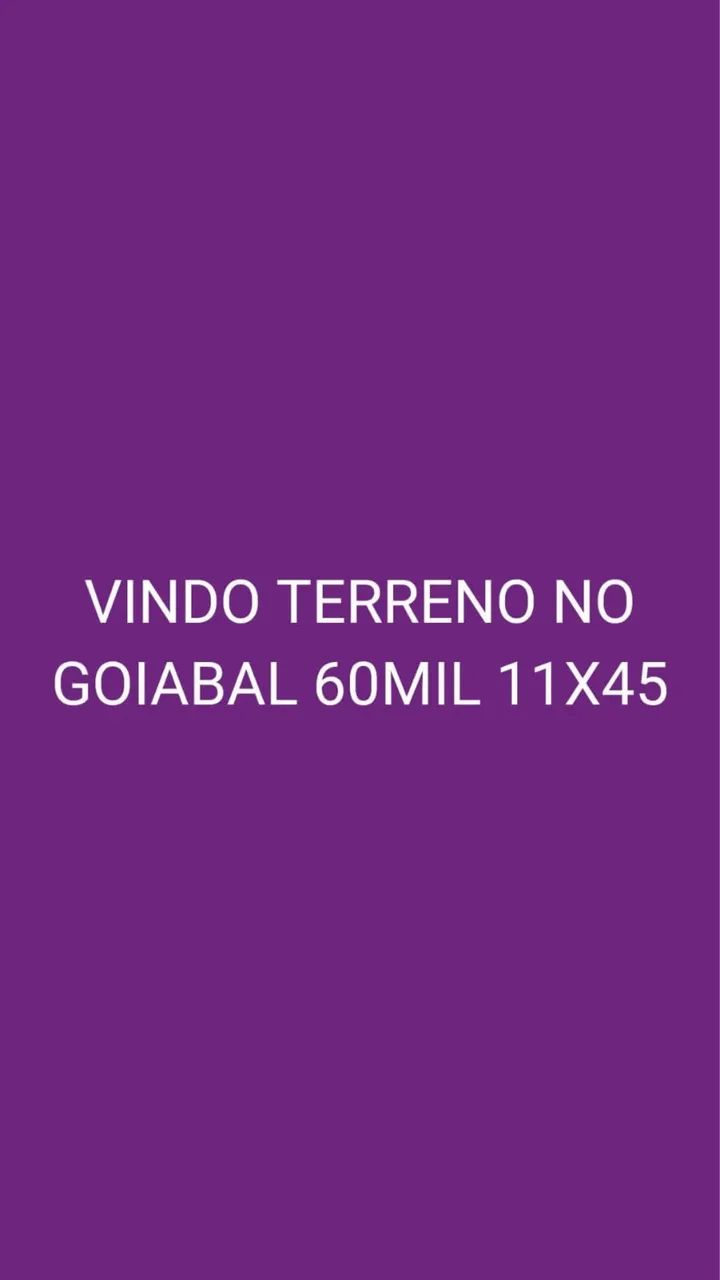 Terreno no goiabal 