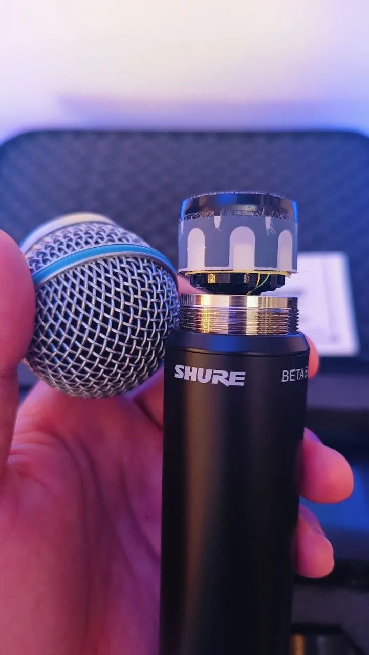 Microfone Sem Fio Profissional Shure BLX24/B58 Beta 58A ( J10 584-608MHz ) - Foto 4
