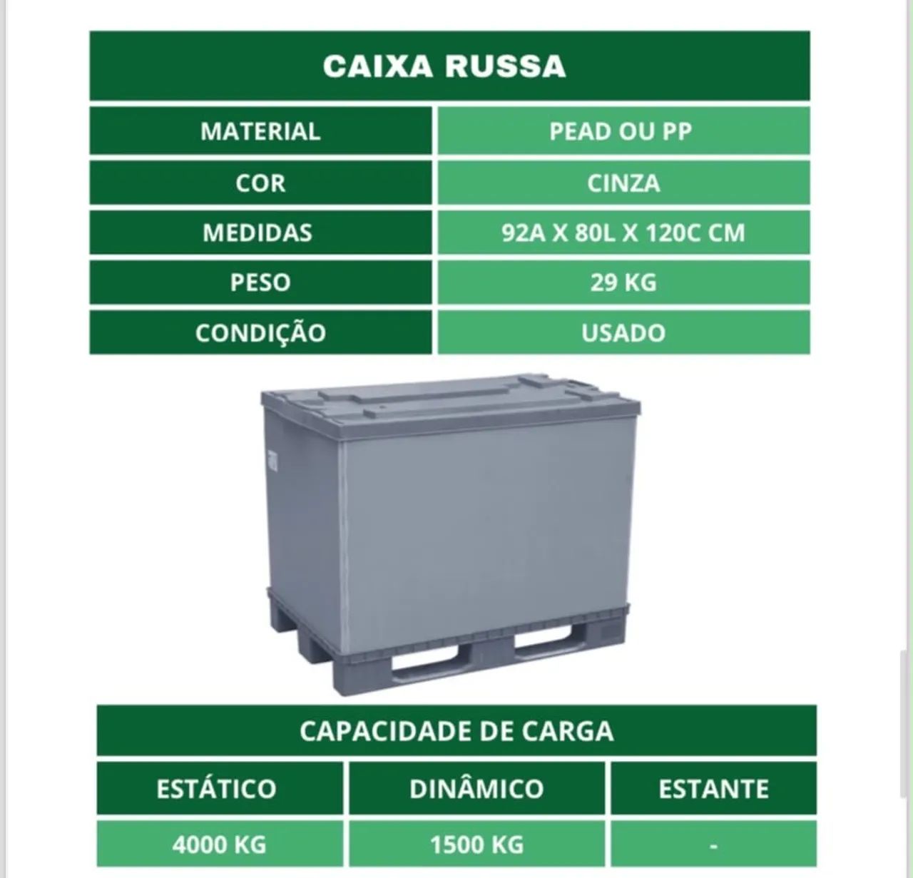 Caixa plástica 120x080 - Foto 5