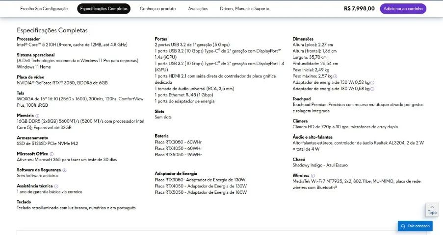 ALIENWARE AURORA 16 - CORE I5 - ACEITO TROCAS - Foto 6