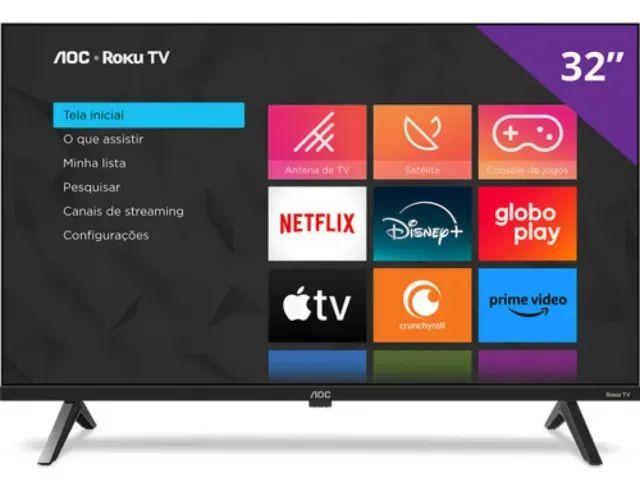 Smart TV 32" AOC Roku TV - Foto 4