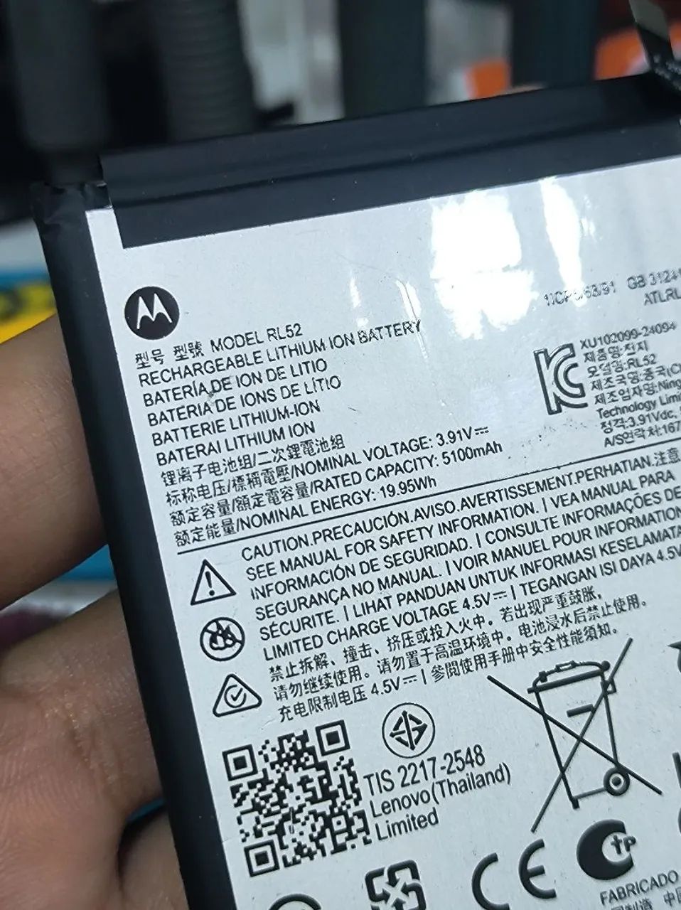 Bateria Motorola RL52 - 5100mAh - Foto 2