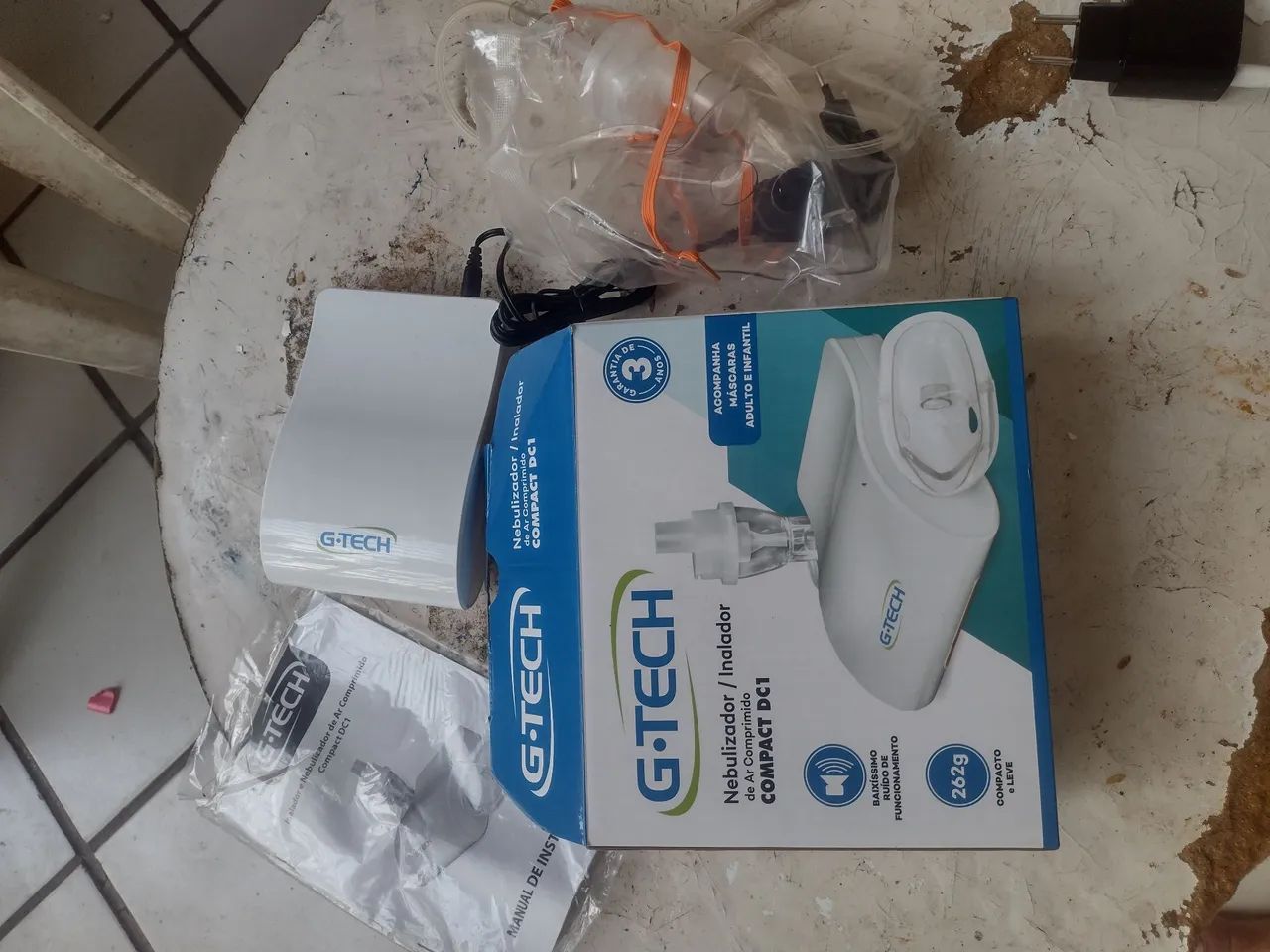 Nebulizador de ar novo na caixa