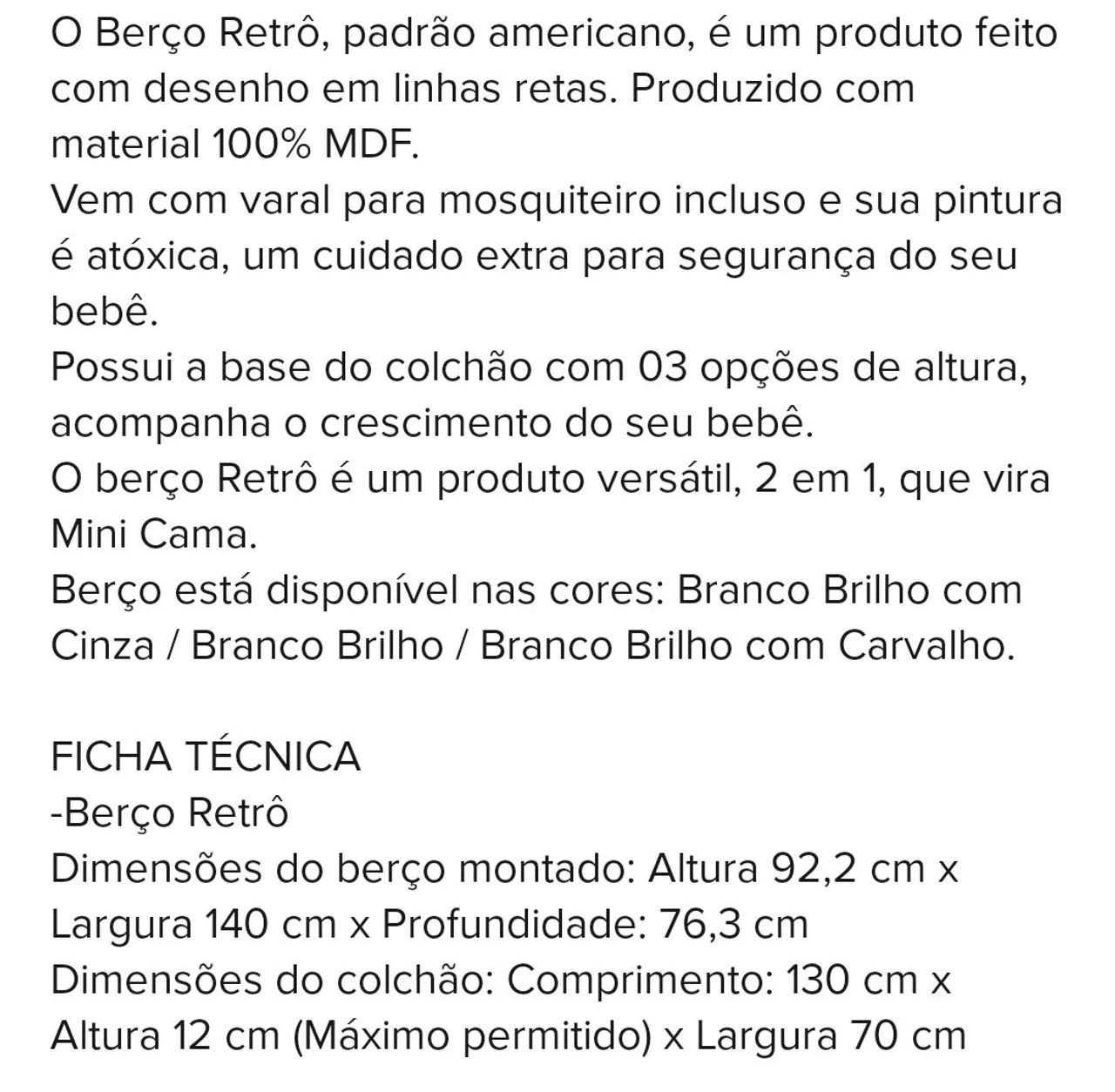 Berço em Mdf  - Foto 5