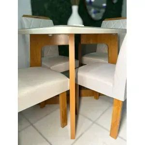 MESA DE JANTAR DUBAI 170X90 COM 6 CADEIRAS - Foto 3