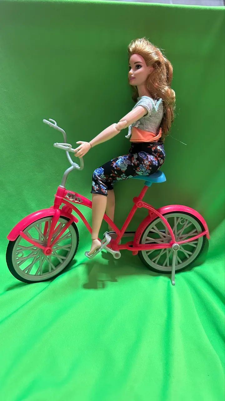 bicicleta rosa da Barbie (da Mattel)