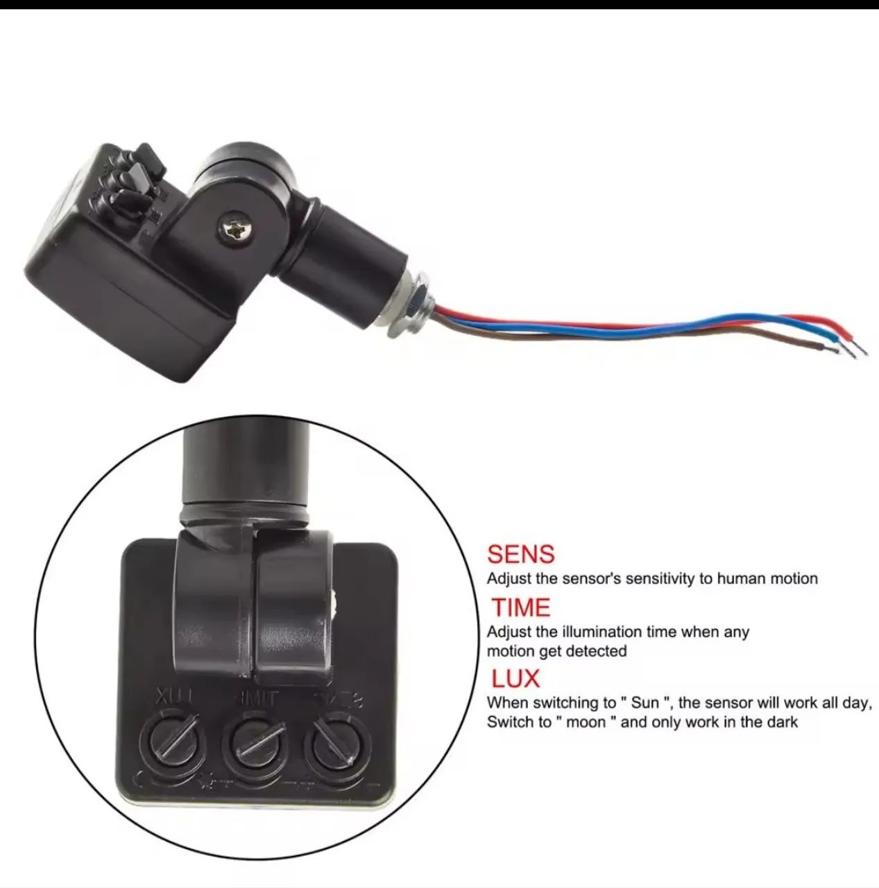 Sensor de movimento 180° graus - Foto 5