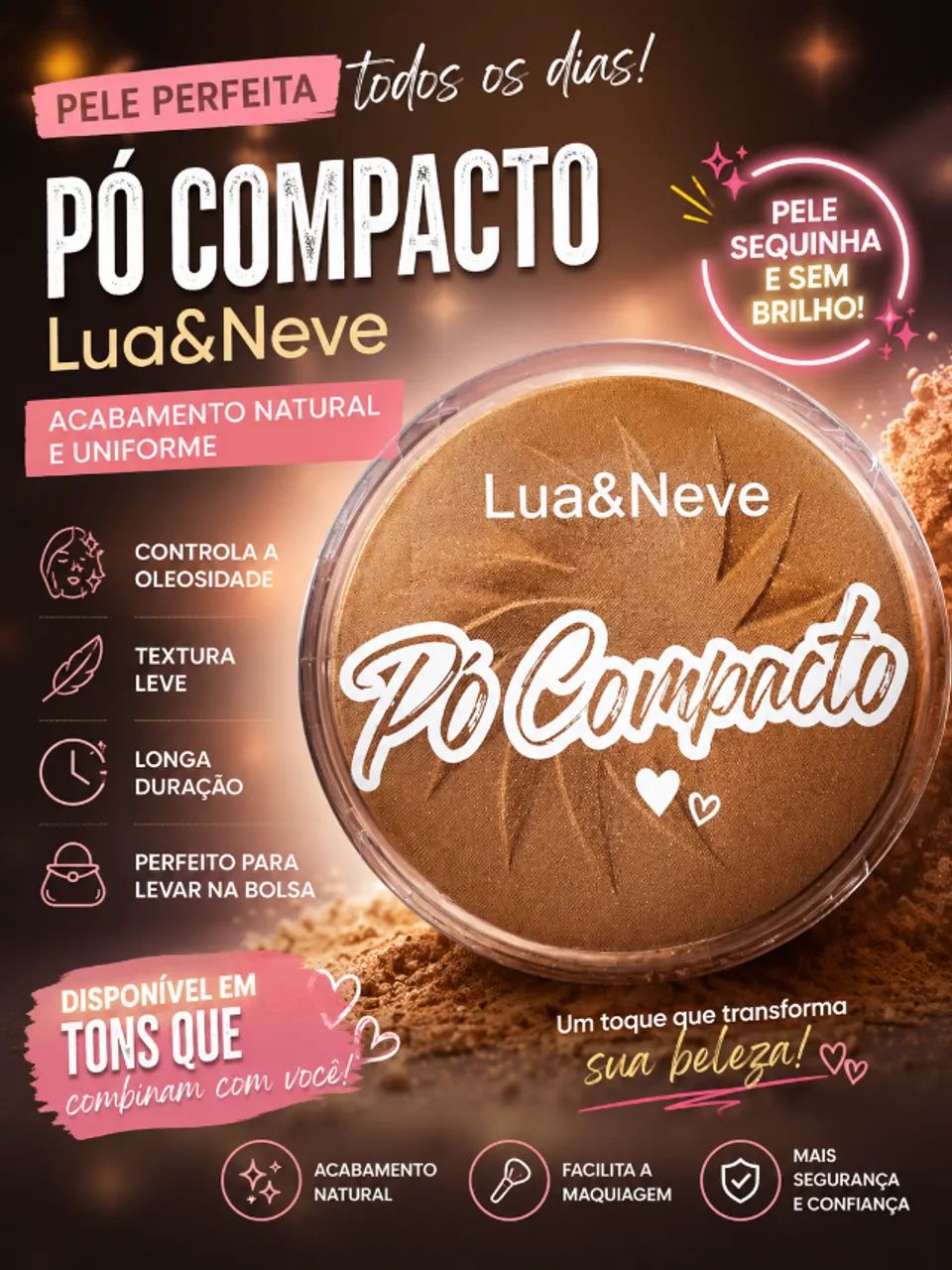 pó compacto lua & neve 