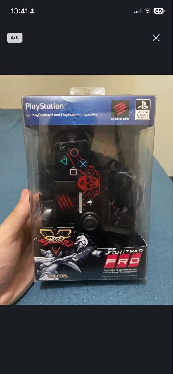 Controle Fightpad Mad Catz Street Fighter 5 Shadaloo Edition para jogos de luta - Foto 5