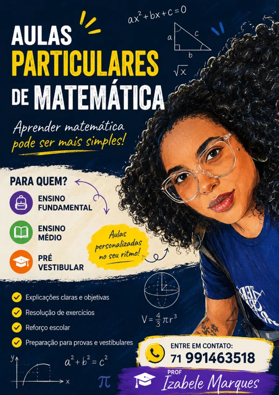 Aulas particulares de Matemática