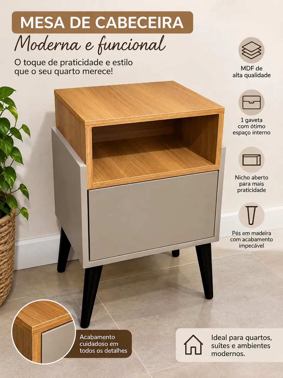 Mesa de cabeceira 
