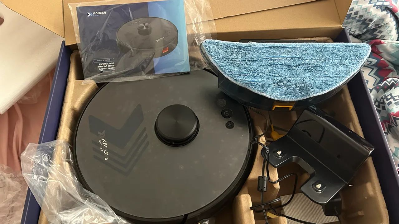 Robô Aspirador e Passa Pano KaBuM! Smart 700 Bivolt na Caixa Original - Foto 4