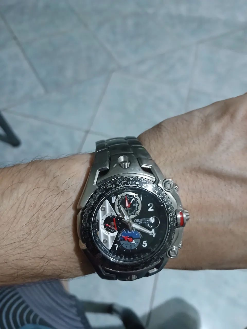 relógio masculino Orient Flytech Titanium MBTTC001 - Foto 5