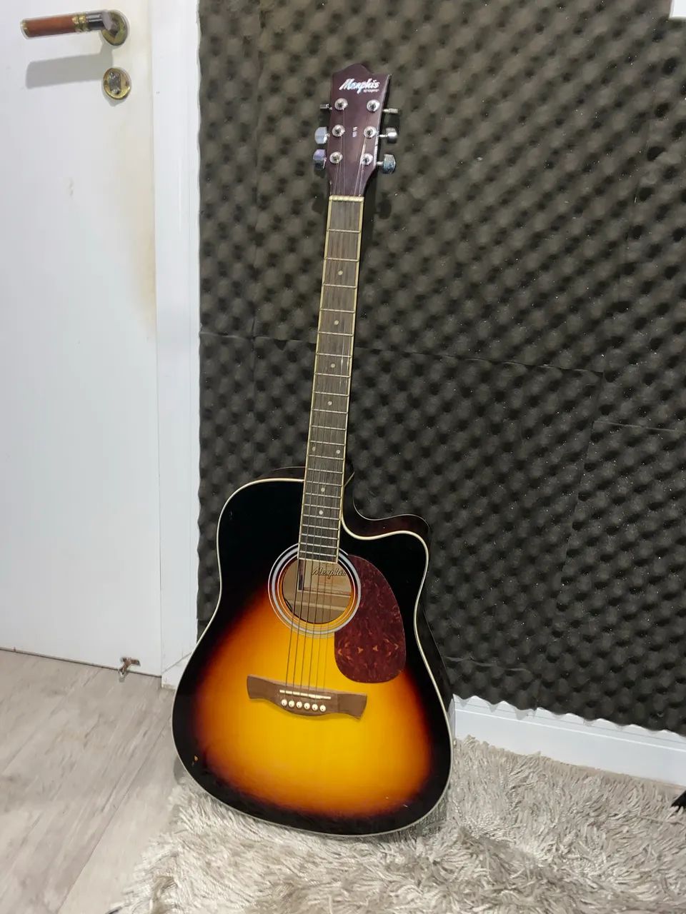 Violao Memphis MD-18 SB Folk Eletrico Sunburst