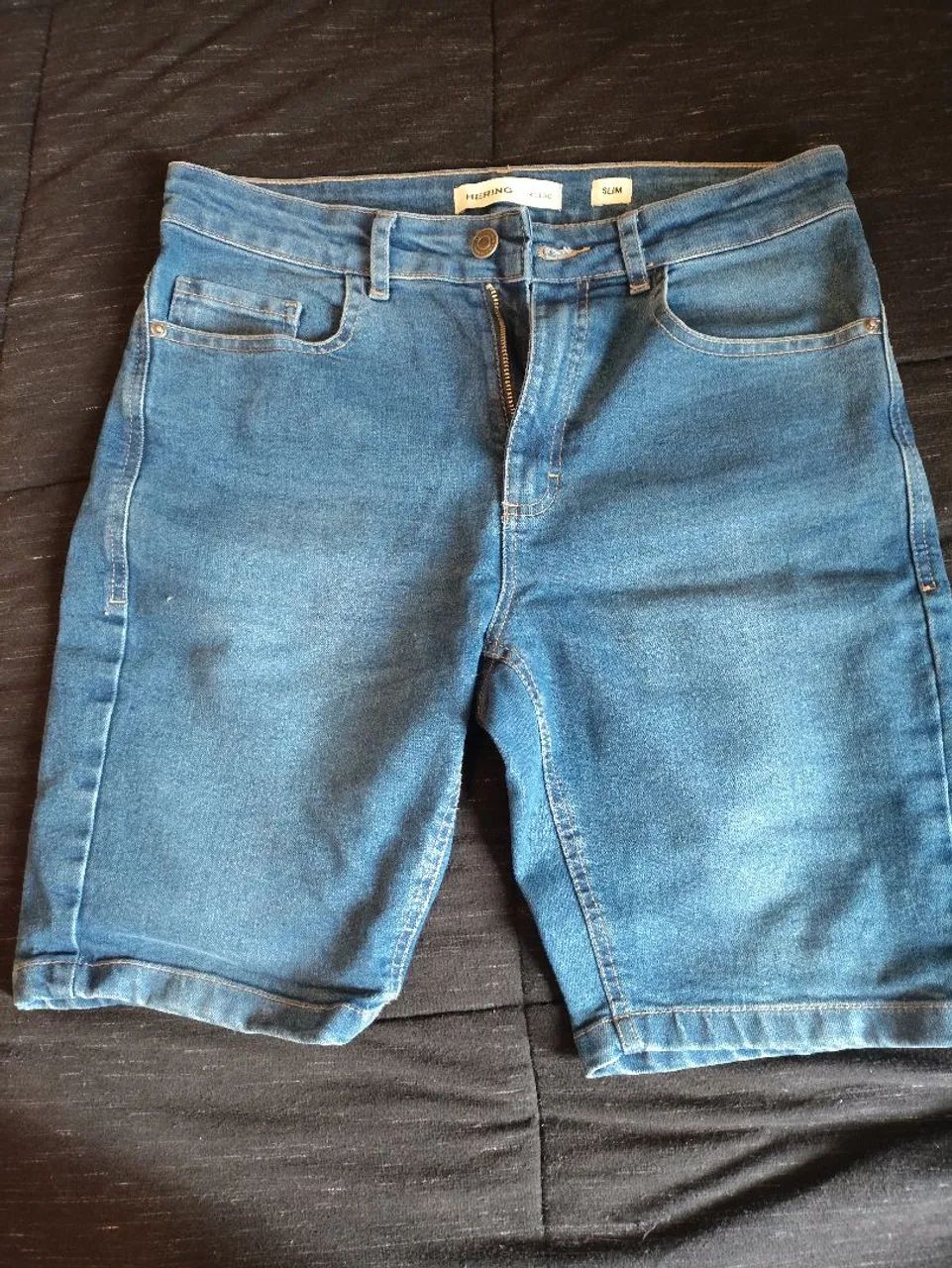 Bermuda Jeans Masculina Hering Slim Tamanho 42