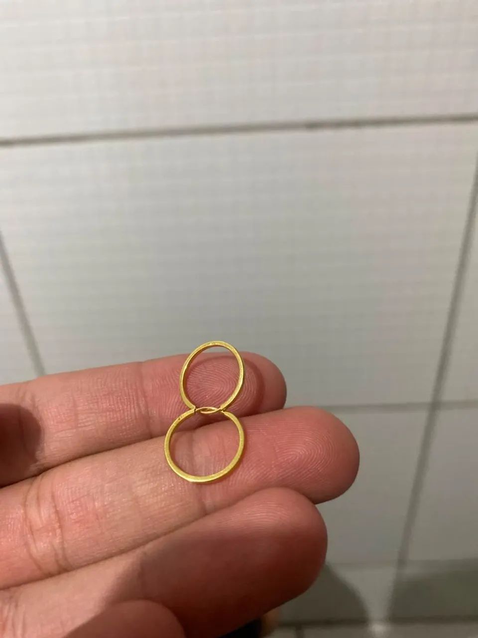Brincos argolas de ouro 18k