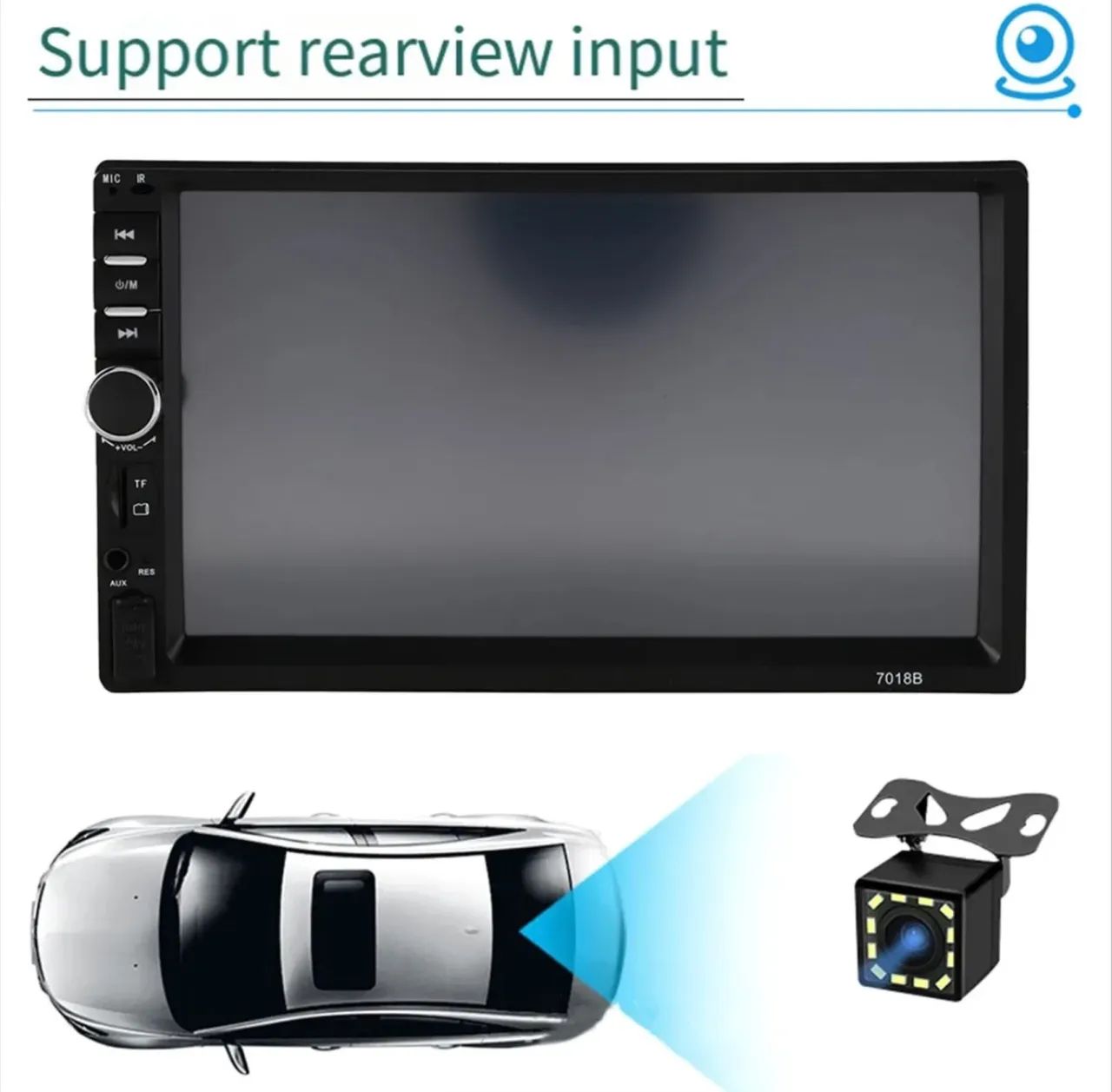 Central multimídia Car MP5 Player 7018B - Tela 7? Touch | Bluetoot| 4x54W - Foto 4