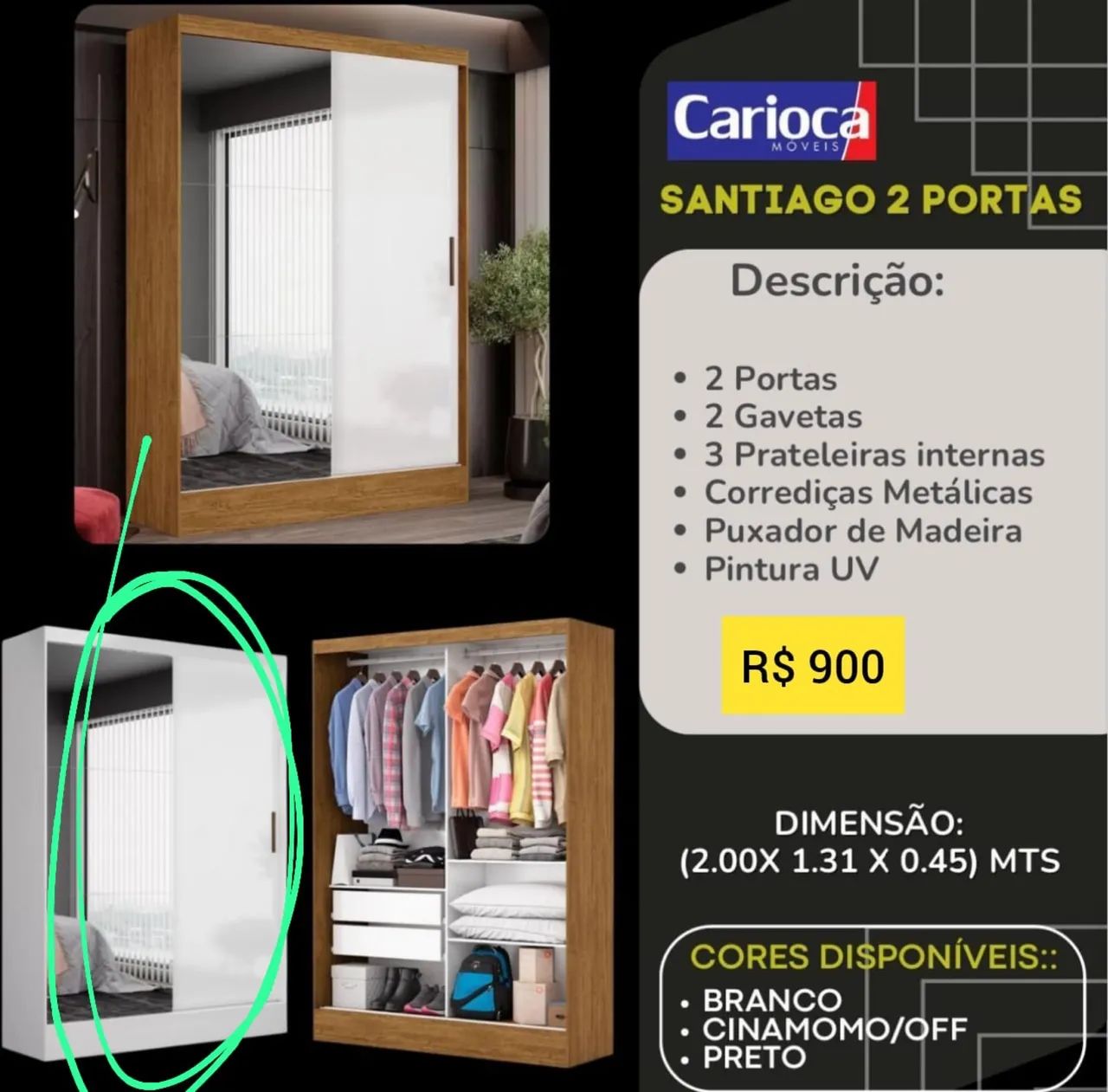 Vendo guarda roupa  - Foto 2