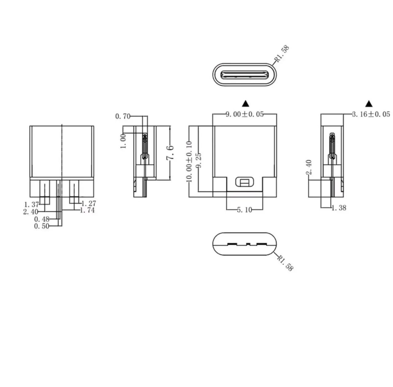 Kit 5 Conector plugue plug Femia USB C 3.1 - Foto 3