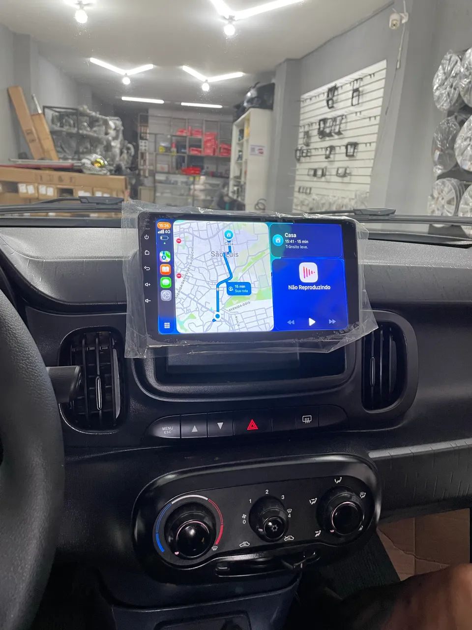 MP5 com CarPlay 1 din 9 polegadas 