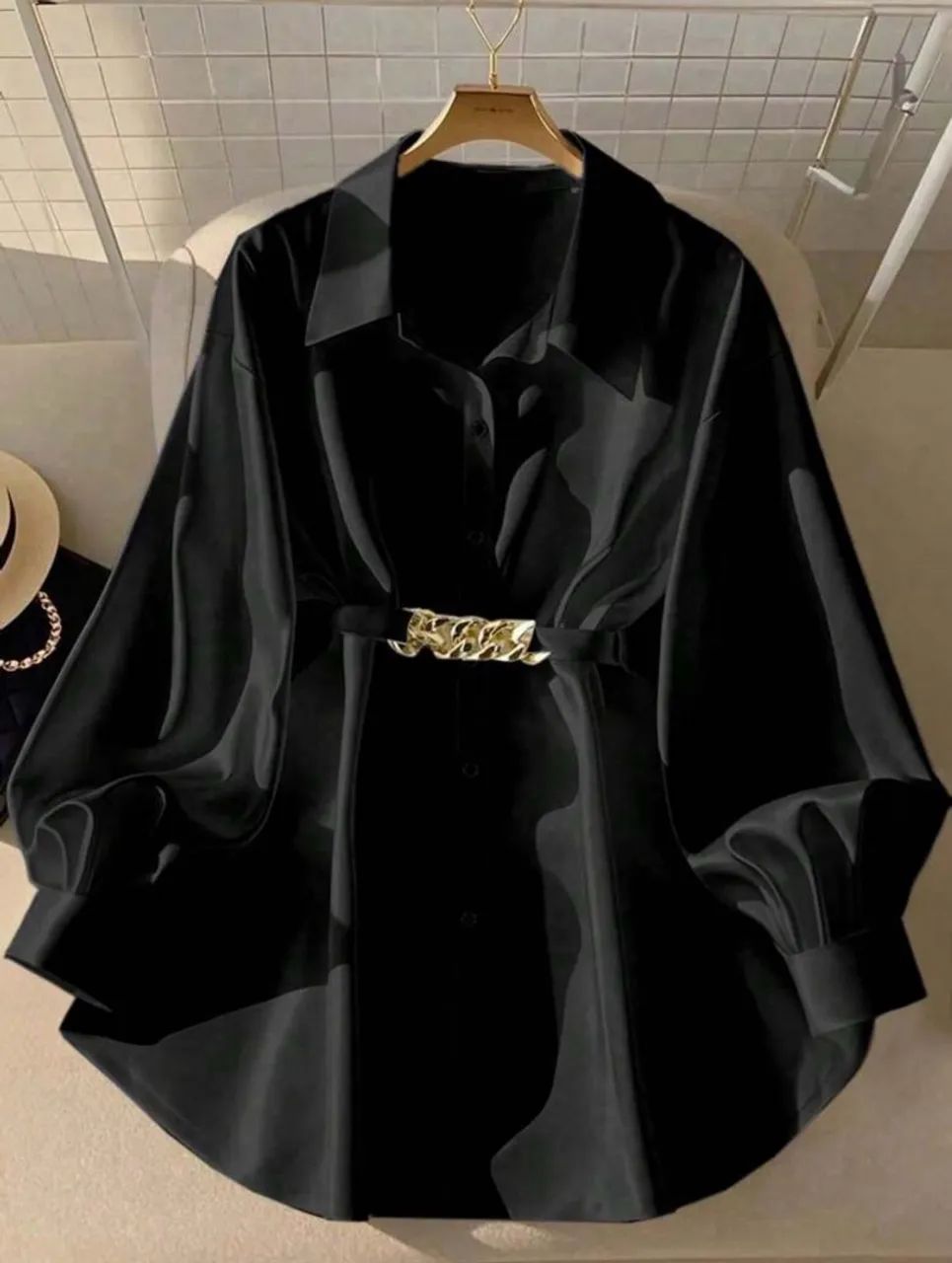 Camisa longa feminina 