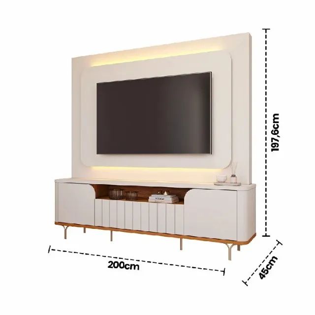 Home Diamantina 100% MDF, para Tvs ate 70" - Foto 3