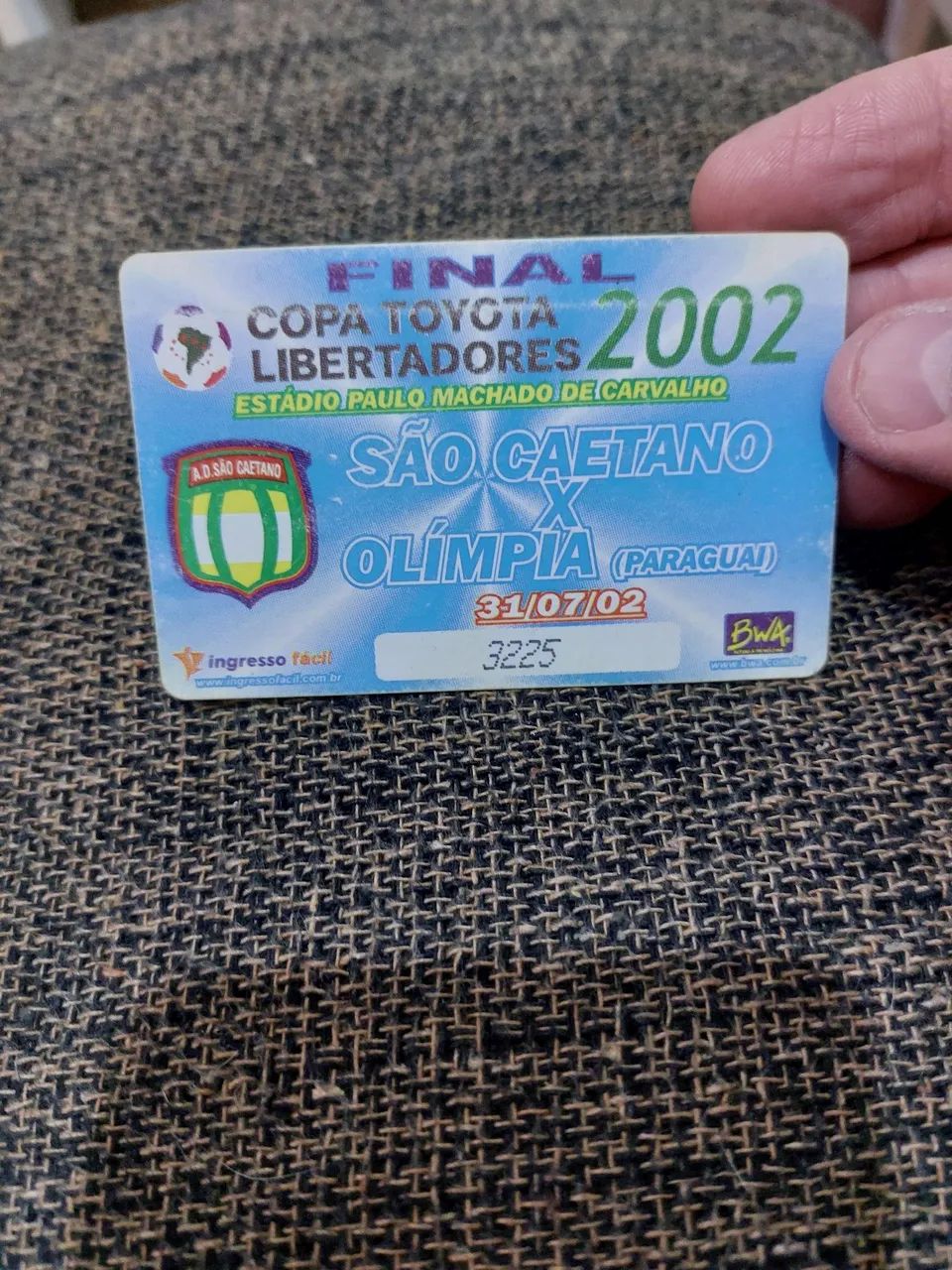 Vendo ingresso raro 2002 final libertadores 