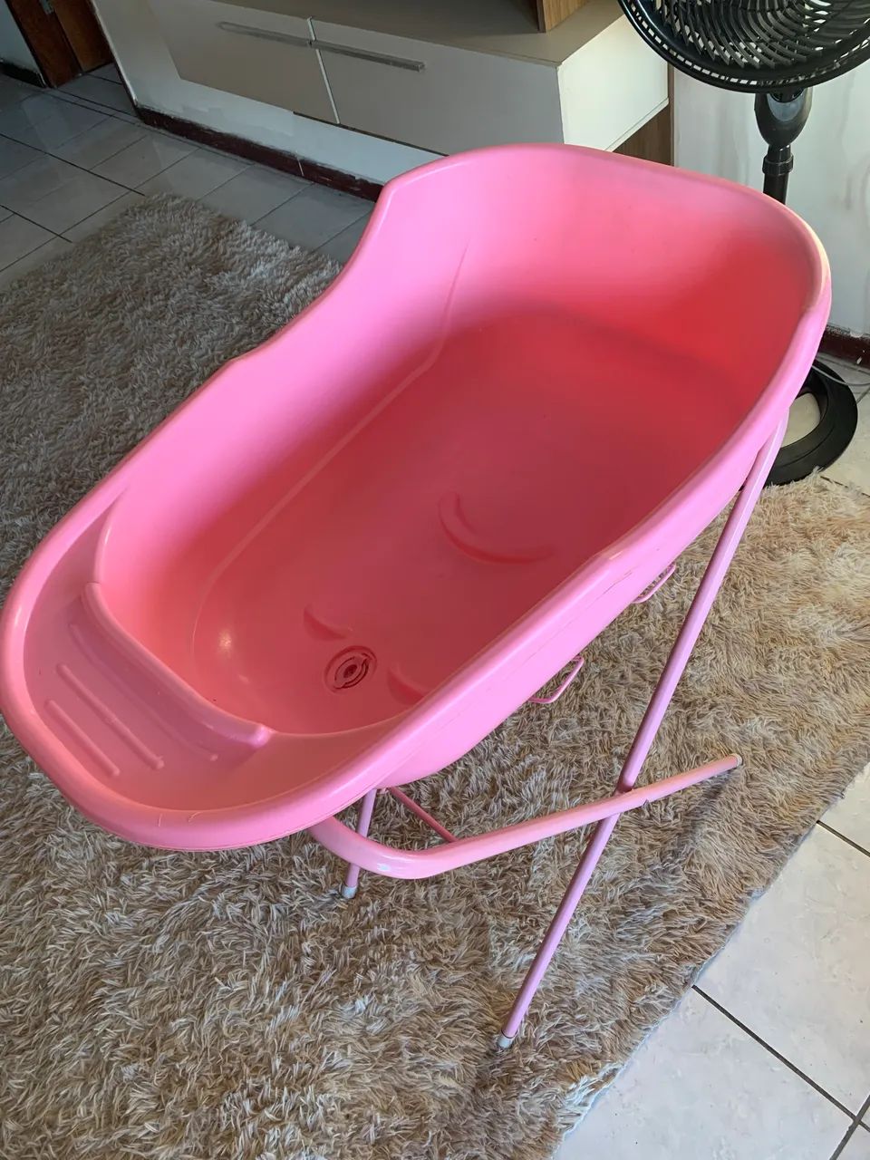 Banheira com suporte rosa - Foto 4