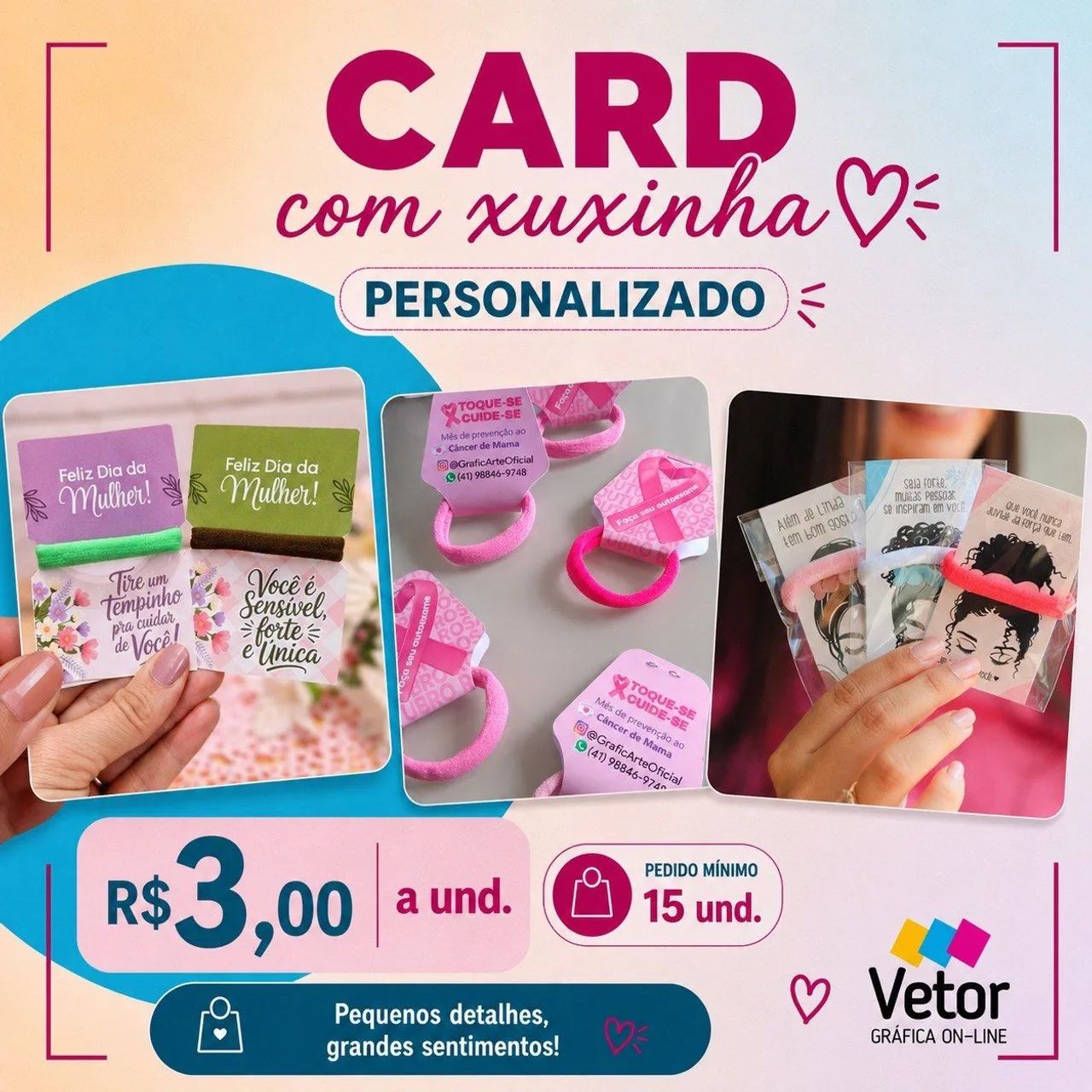Card com xuxinha personalizada 