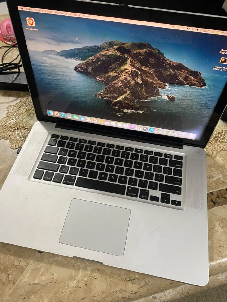 MAC book Catalina 8 ran  500 HD 256 ssd  Tela de 18 polegadas Ful led